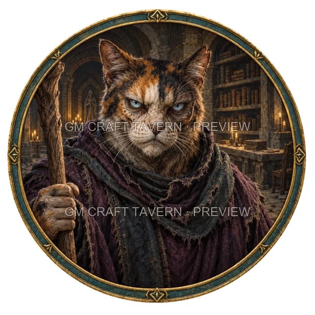 Aperçu de token de mage mort-vivant vu du dessus