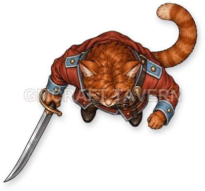 Grom Clearwell - Fighter top-down token preview