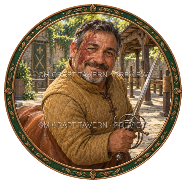 Aperçu du token vu du dessus de Varka Ashfield - Guerrier