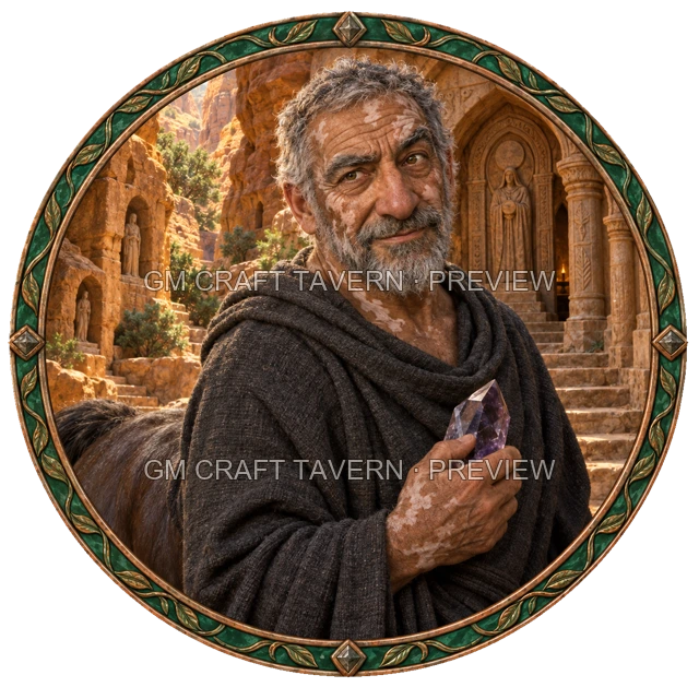 Aperçu du token vu du dessus de Morga Duskford - Ensorceleur