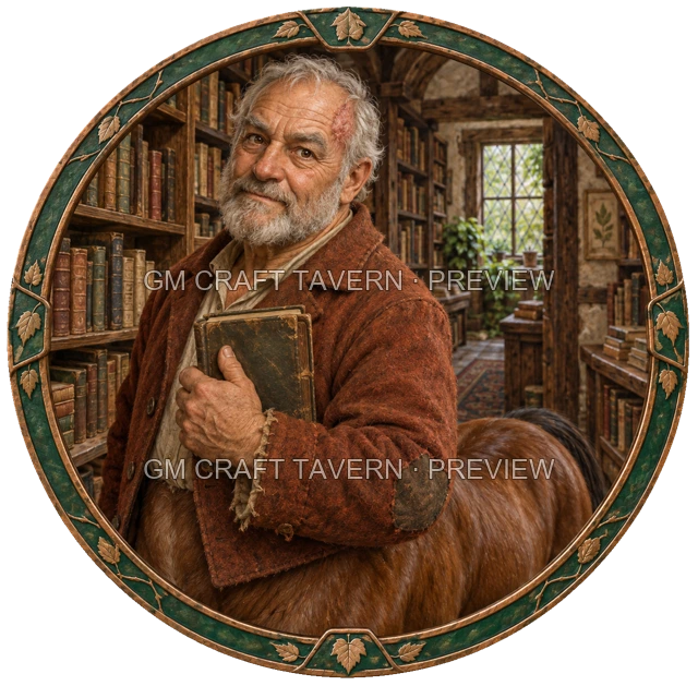 Aperçu du token vu du dessus de Morga Birchhaven - Marchand