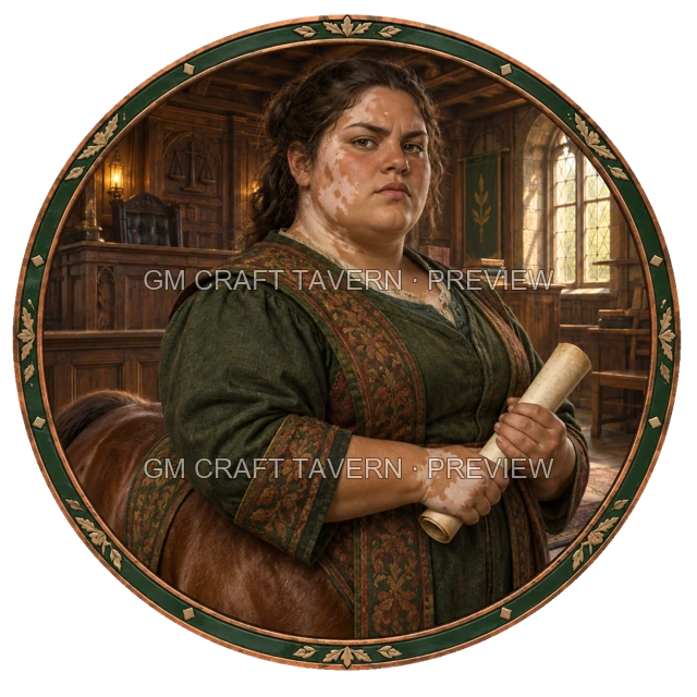 Grom Oakbend - aperçu de token de noble vu du dessus