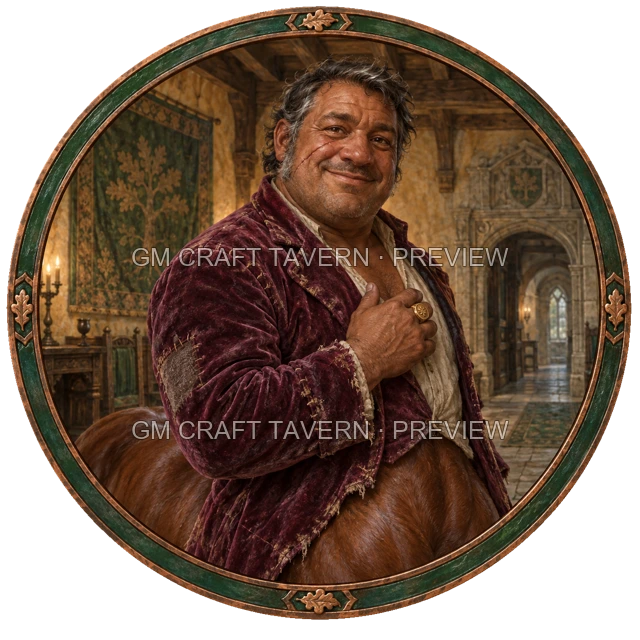 Varka Oakbend - aperçu de token de noble vu du dessus
