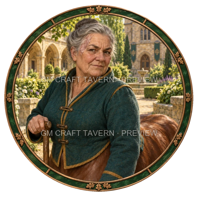 Urdan Oakbend - aperçu de token de noble vu du dessus