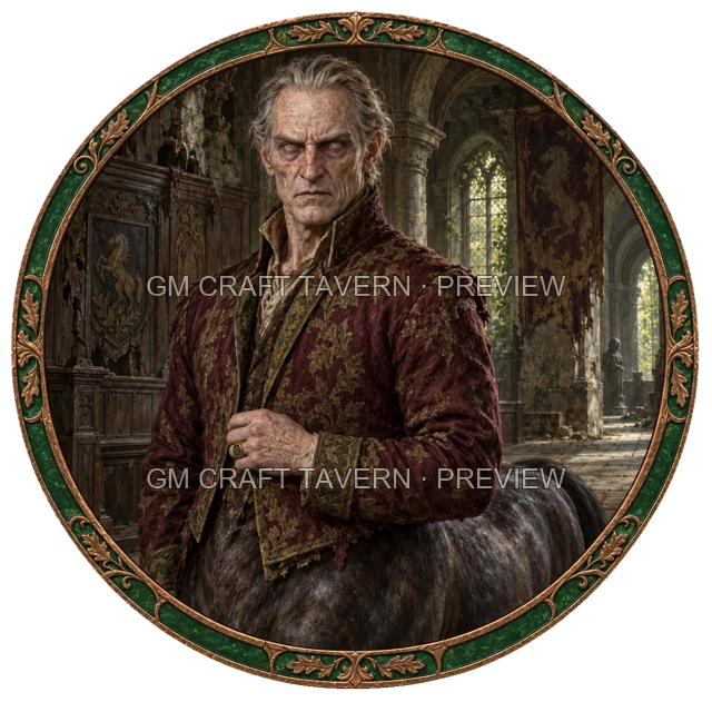 Aperçu du token vu du dessus Noble mort-vivant