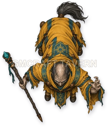 095 · Enemy 18 - Undead Mage top-down token preview