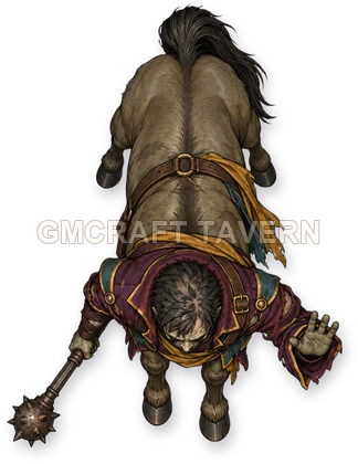 107 · Enemy 30 - Undead Highwayman top-down token preview