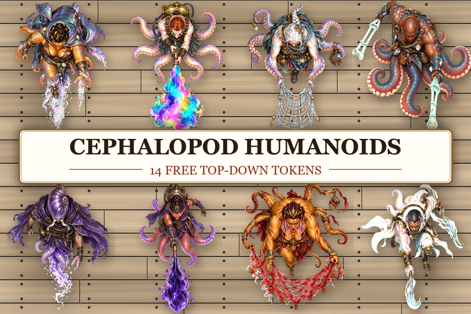 Cephalopod Humanoids preview