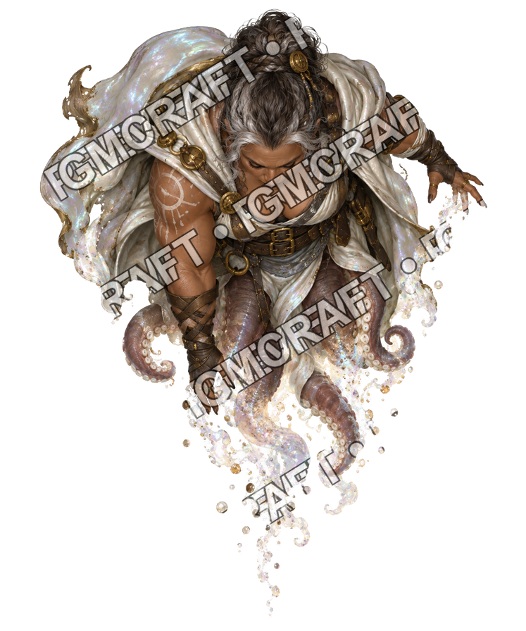 Pirate Ocean 0264 Mantilla Shadow Spiritual Lens Topdown Token top-down token preview