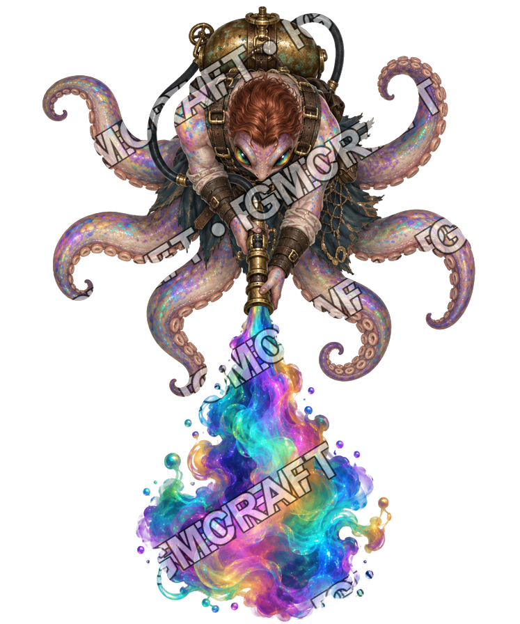 Pirate Ocean 0265 Ink Thrower Mimic Lens Topdown Token top-down token preview