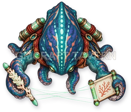 Reef Spellweaver 06 top-down token preview