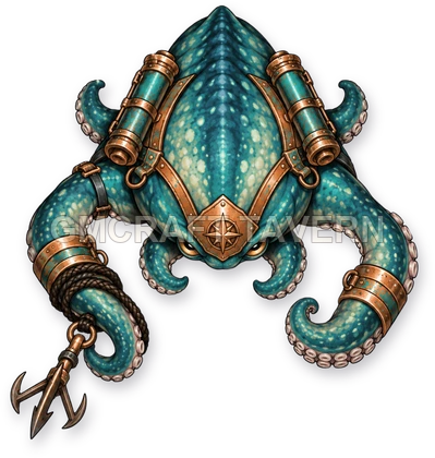 Tentacle Grappler 05 top-down token preview