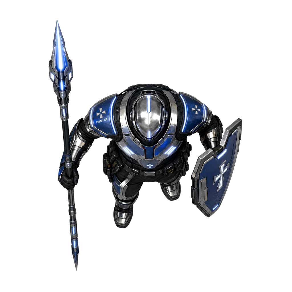 Aperçu du token vu du dessus Stun Spear Templar