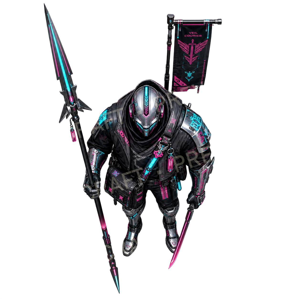 Aperçu du token vu du dessus de l’assassin Sprinteur du Voile