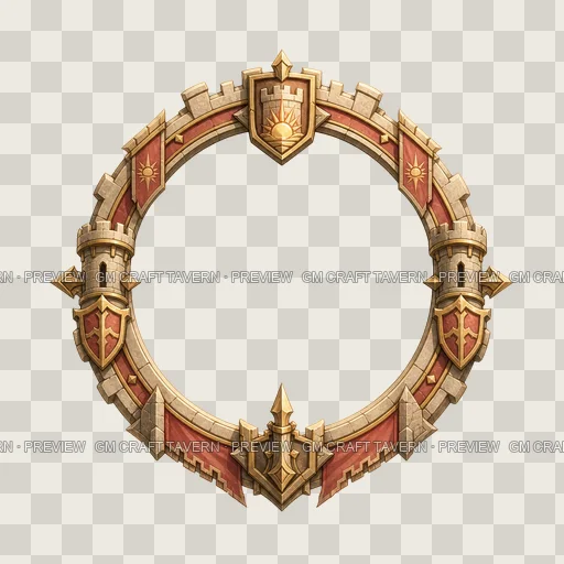 Border 05 top-down token preview