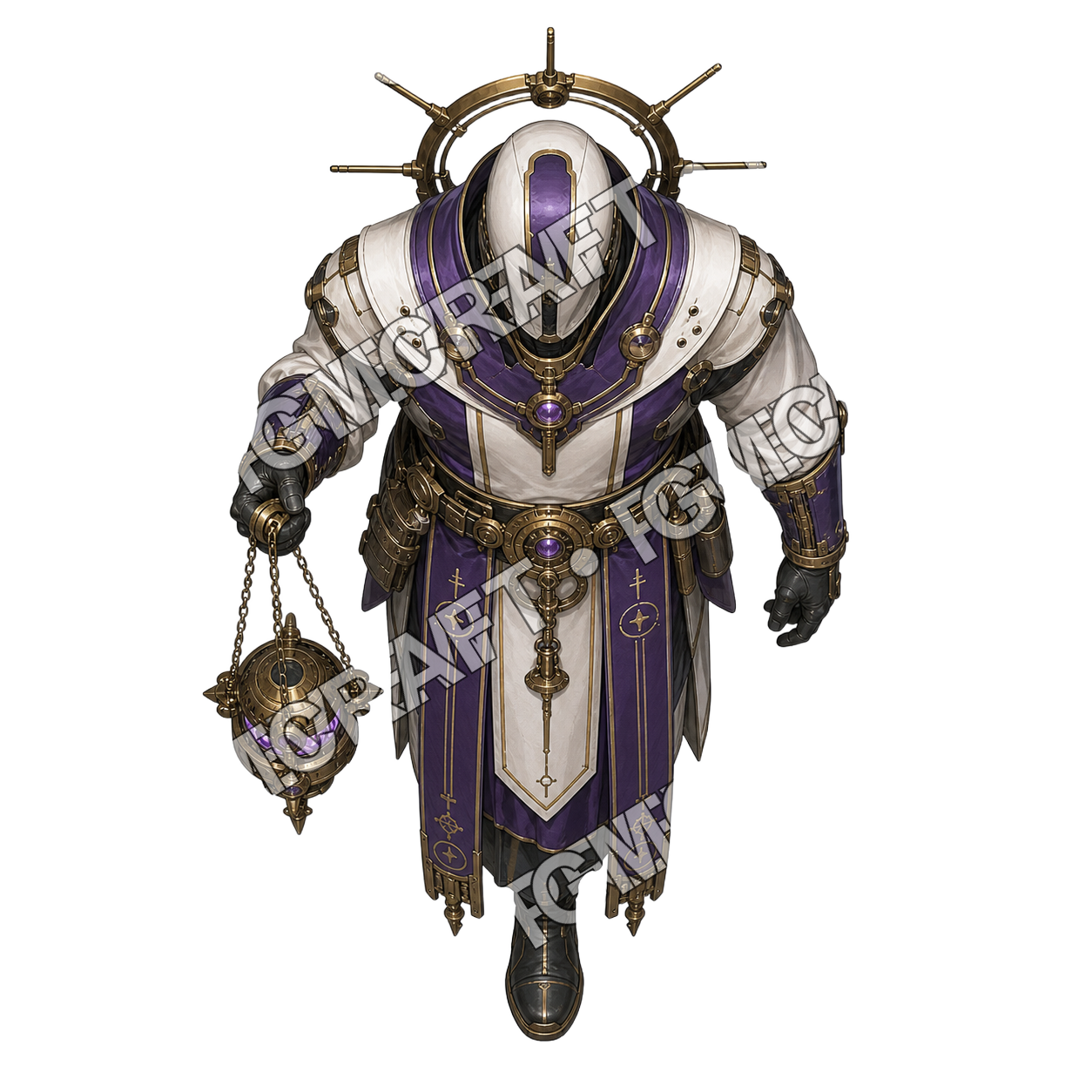 Aperçu du token vu du dessus du prélat Thurible Arc