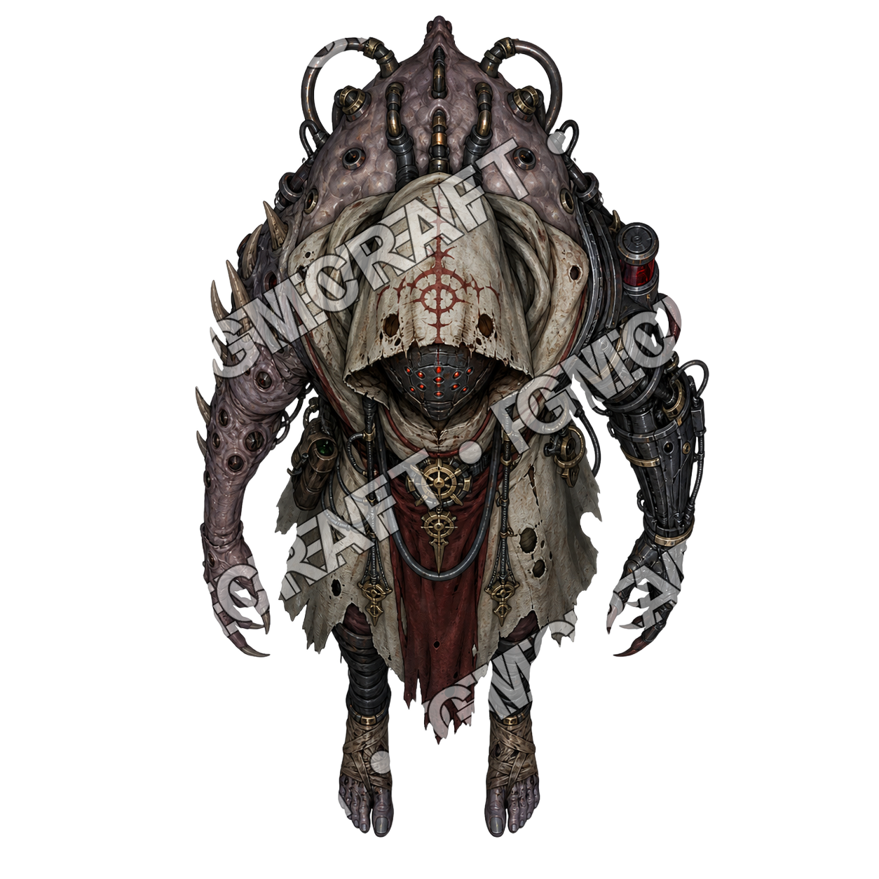 Aperçu du token vu du dessus Huskborn Acolyte
