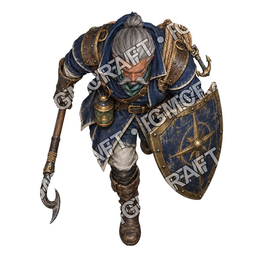Pirate Ocean 0729 Guardian Vigilance Topdown Token top-down token preview