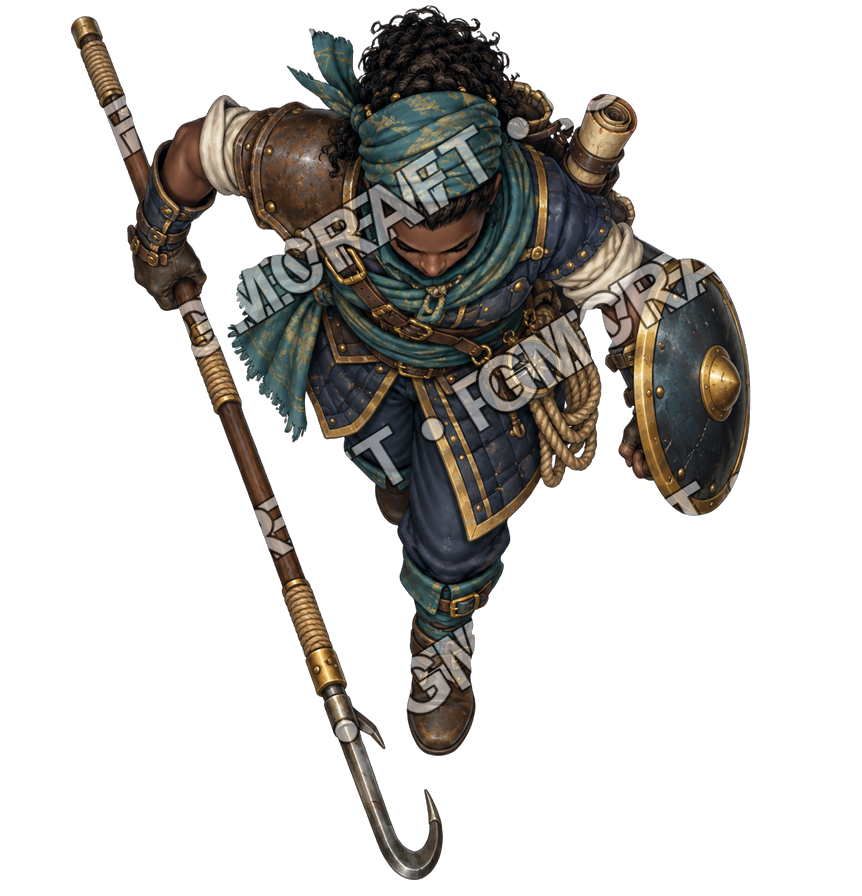 Pirate Ocean 0730 Guardian Order Topdown Token top-down token preview