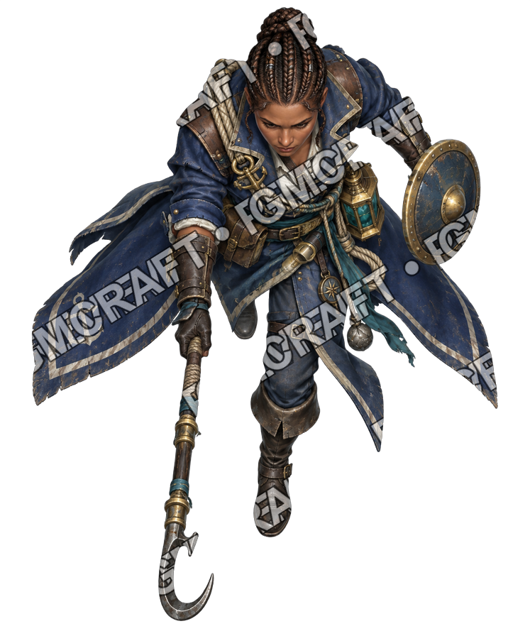Pirate Ocean 0733 Interrogator Vigilance Topdown Token top-down token preview