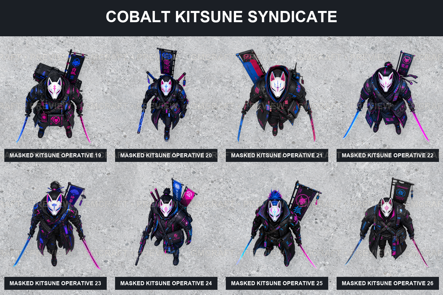 Aperçu du produit Cobalt Kitsune Syndicate 3