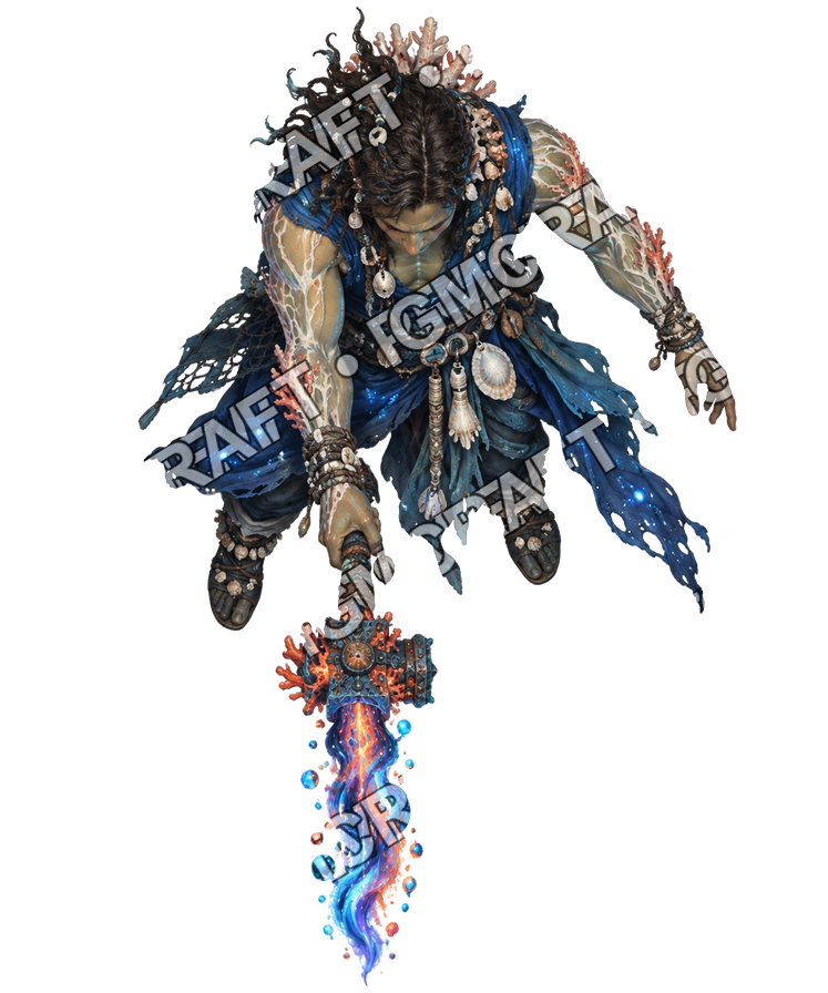 Pirate Ocean 0249 Axial Shaman Abyssal Lens Topdown Token top-down token preview