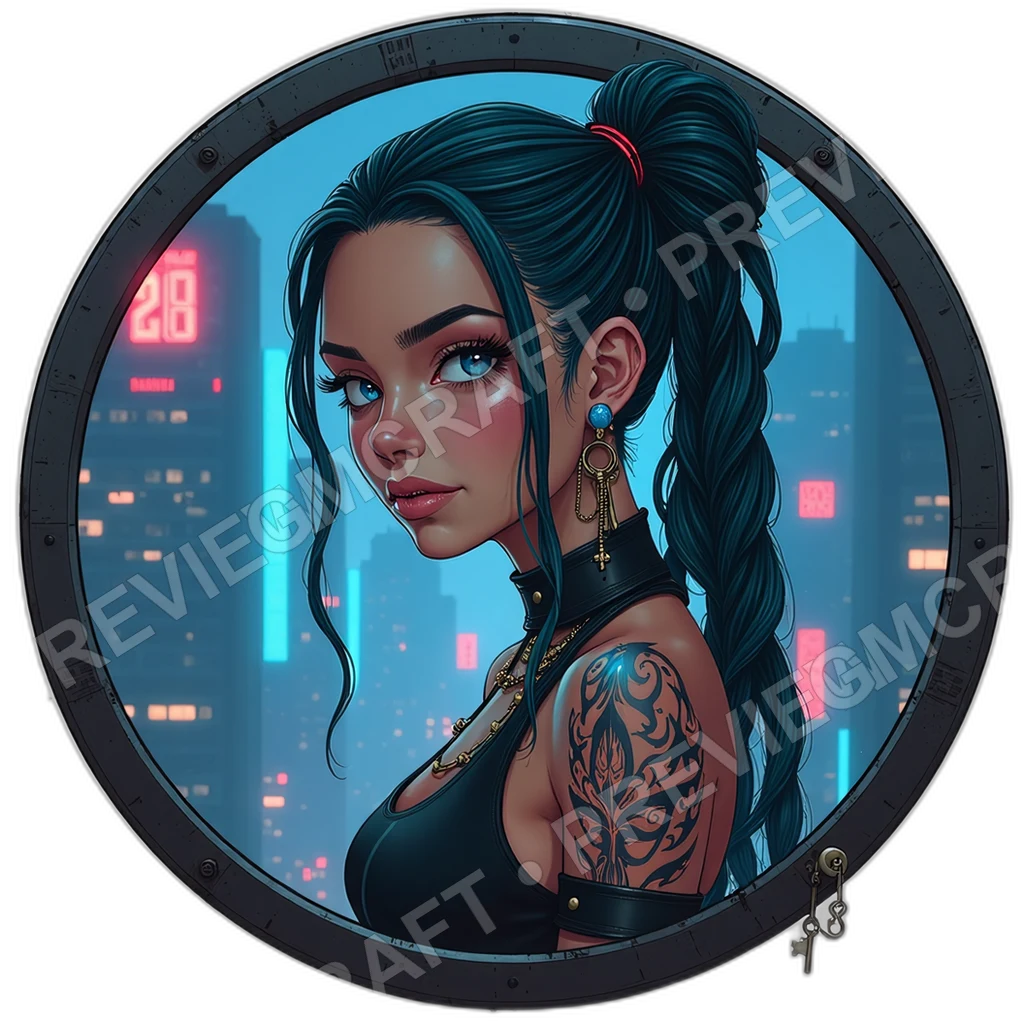 Boardroom Empress, Female, Neural Tie Brooch, Microprojector Cuff, Private Elevator Key, Corpo Execs, , Age,1.8,, ,Slim Build,1.8,, ,Blue,Blac 0001 top-down token preview