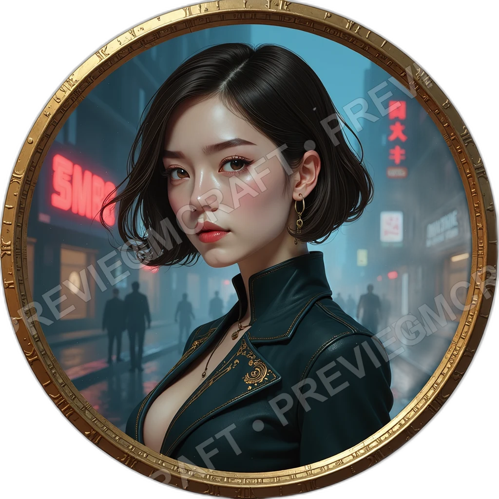 Boardroom Matron, Female, Silk Neural Brooch, Private Shuttle Token, Perfumed Handshake Implant, Corpo Execs, ,Young Adult Age,1.8,, ,Stocky Build,1.8 0001 top-down token preview