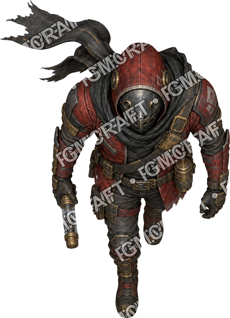 Cinder Mask Runner top-down token preview