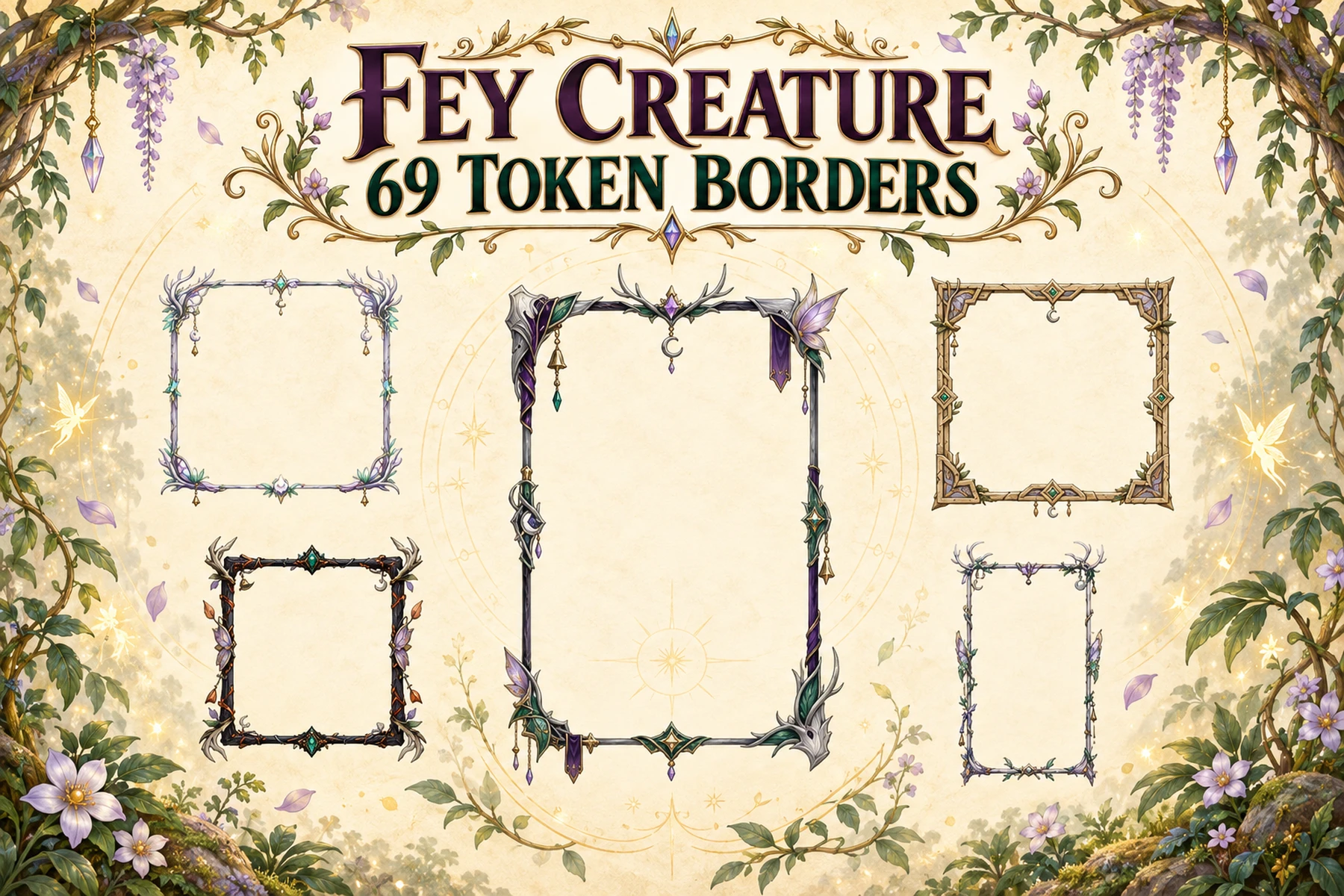 69 Fey Creature Token Borders
