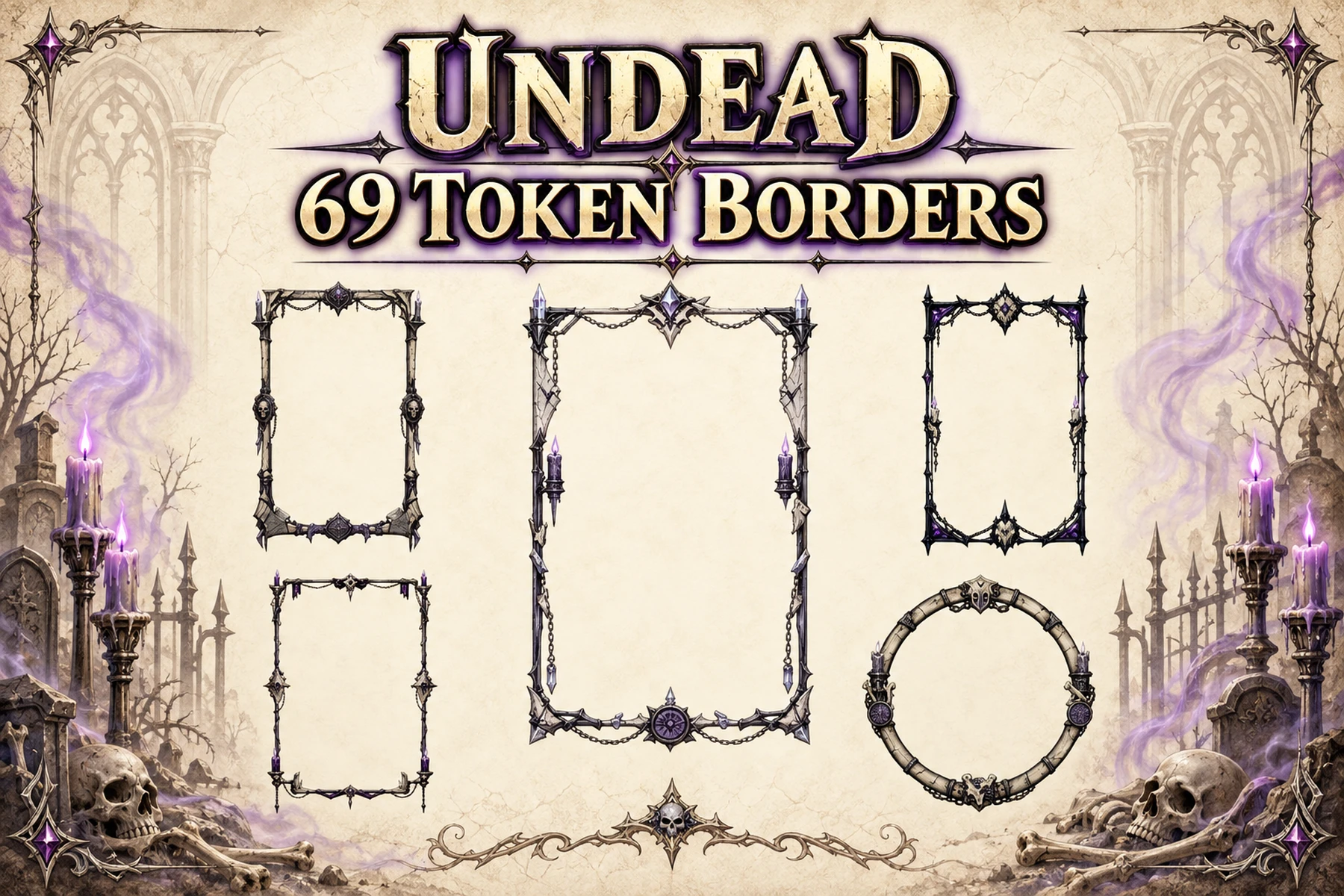 69 Undead Token Borders