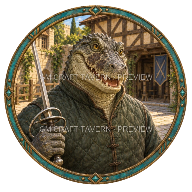Aperçu du token vu du dessus de Varka Ashfield - Guerrier