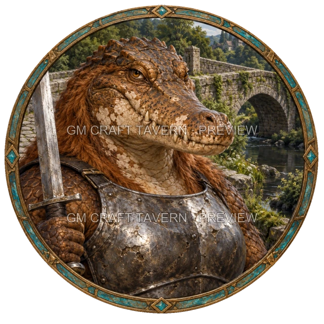 Aperçu du token vu du dessus de Urdan Ashfield - Guerrier