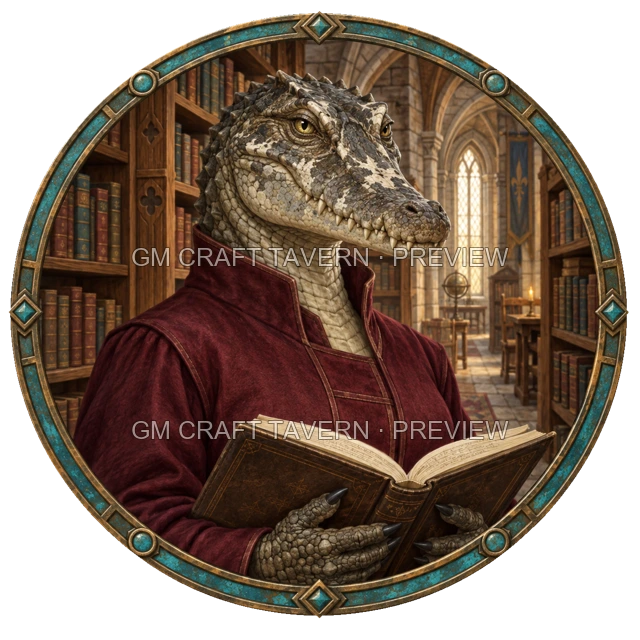 Aperçu du token vu du dessus de Durg Ironwell - Magicien