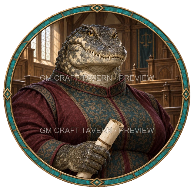 Grom Oakbend - aperçu de token de noble vu du dessus