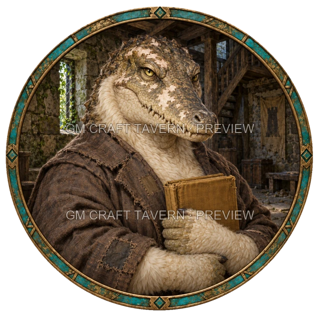 Durg Hillward - aperçu de token de paria vu du dessus