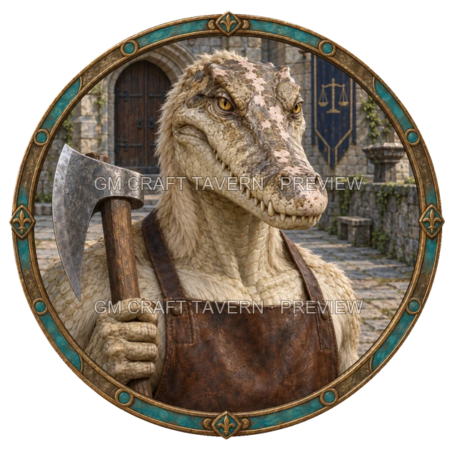 Varka Clearwell - aperçu de token de combattant vu du dessus