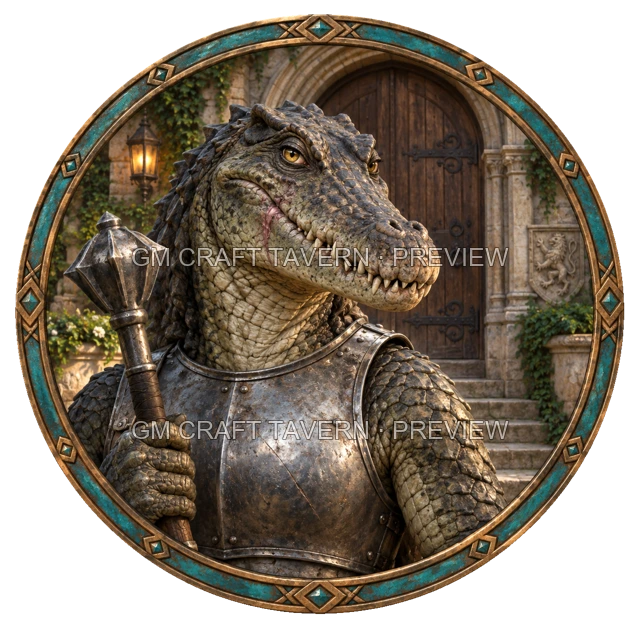 Urdan Clearwell - aperçu de token de combattant vu du dessus