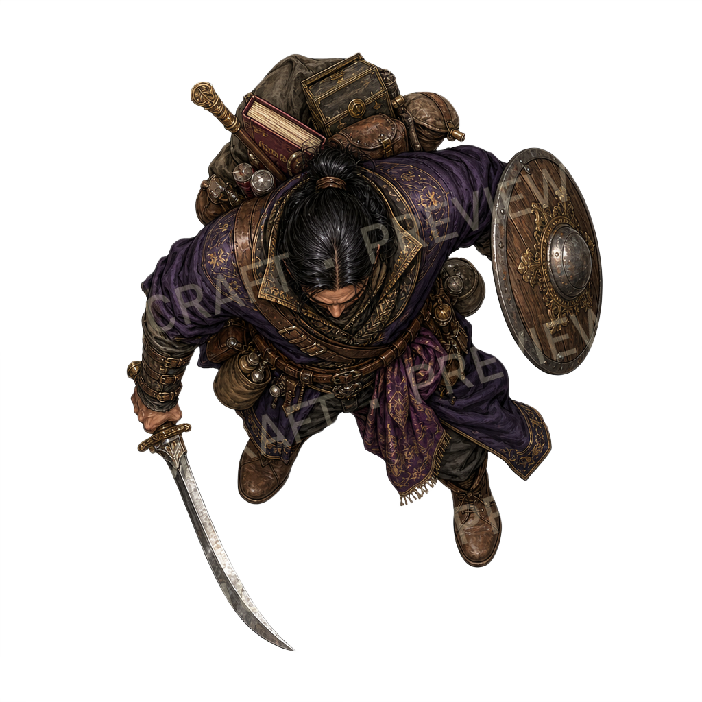 Bodyguard Bravo top-down token preview