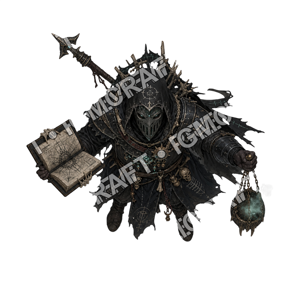 Cultist Dromon Death Chanter top-down token preview