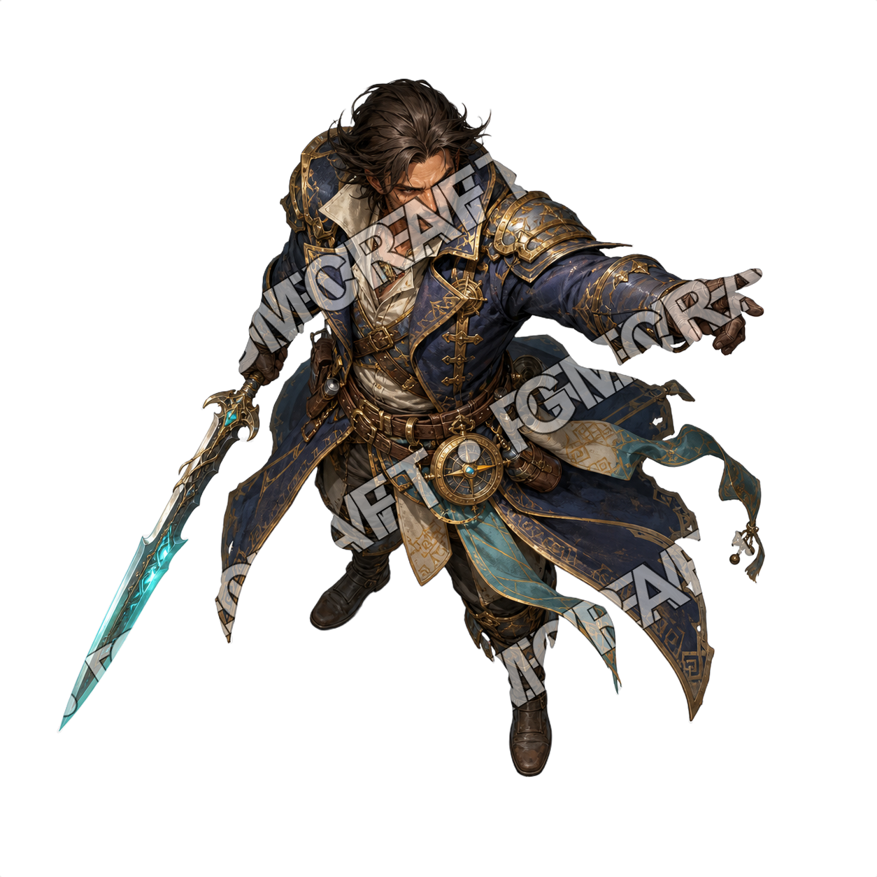 Ruined Floating Temple Captain top-down token preview