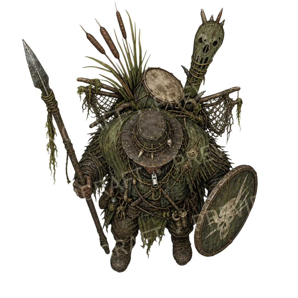 Bog Hound Master top-down token preview