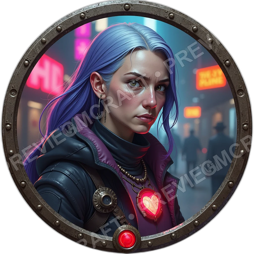 Crowd Med Tech, Female, Deployable Foam Gauntlet, Badge Holo Projector, Throat Comm Scar, Police Security, ,Elder Very Old Person,1.8,, ,Very Slim Bui 0001 top-down token preview