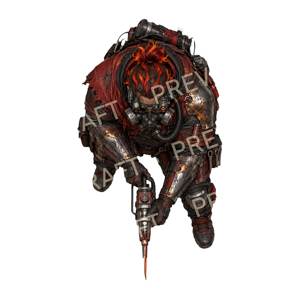 Flare Burn top-down token preview
