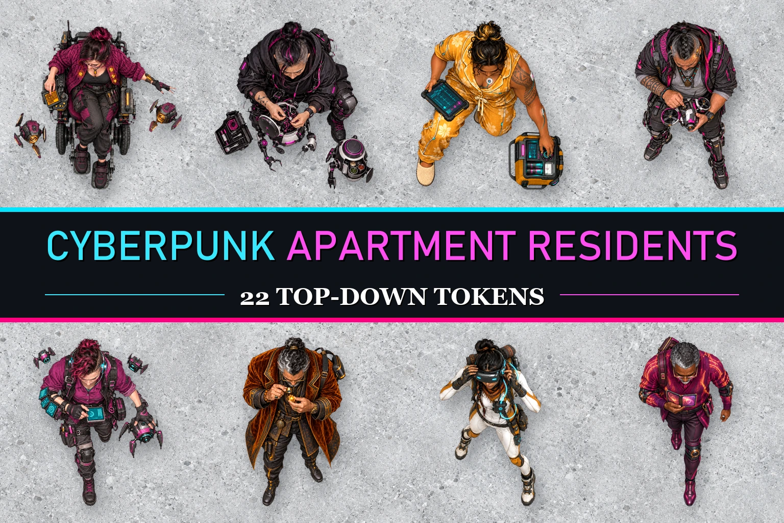 Aperçu du produit Cyberpunk Apartment Residents
