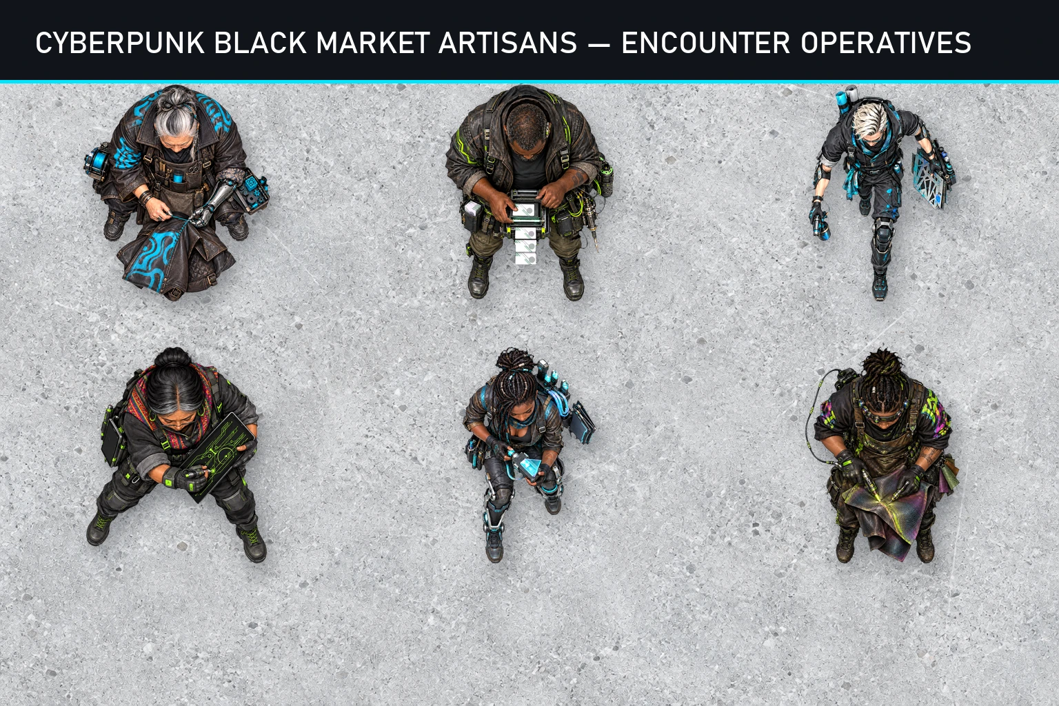 Aperçu du produit Artisans du marché noir cyberpunk 1