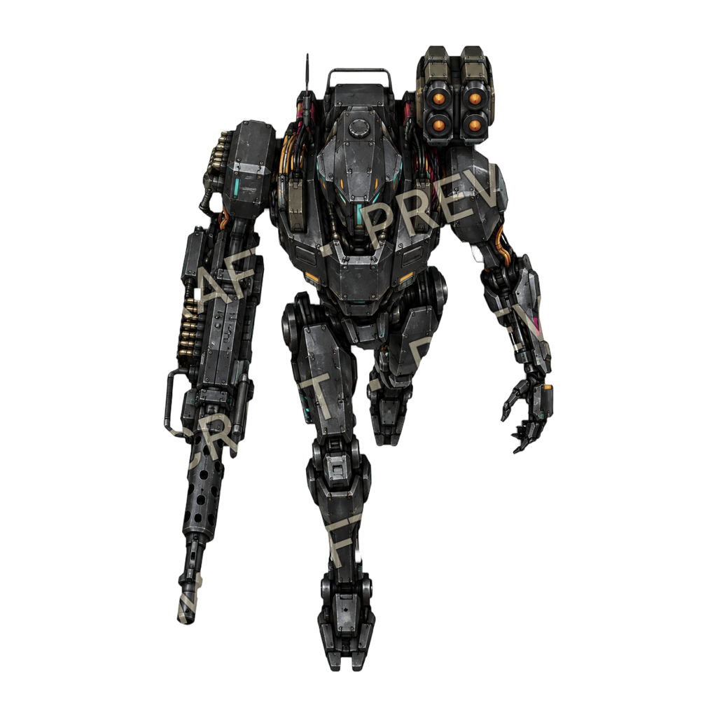Sentry Mech top-down token preview