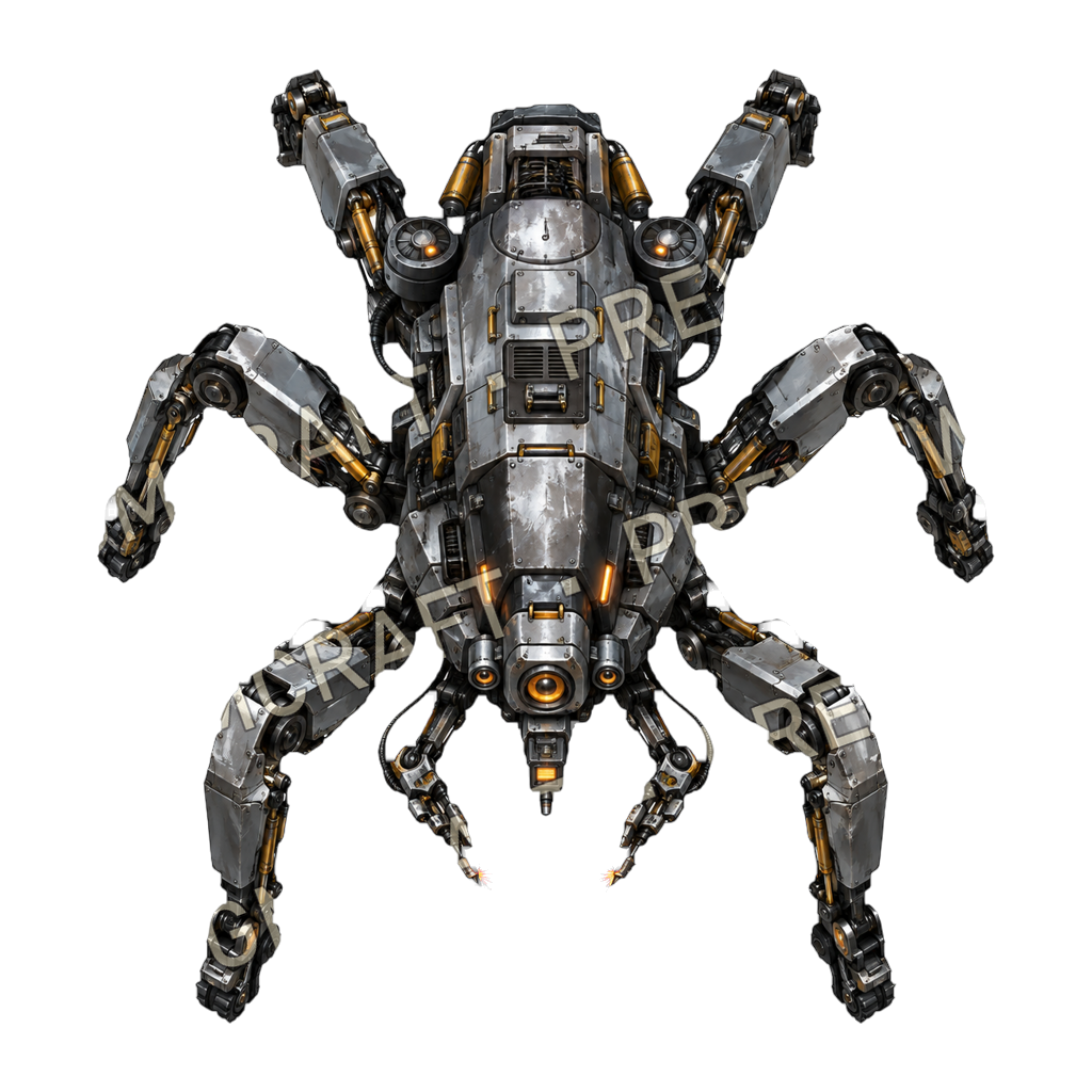Aperçu du token vu du dessus : Robot araignée de réparation