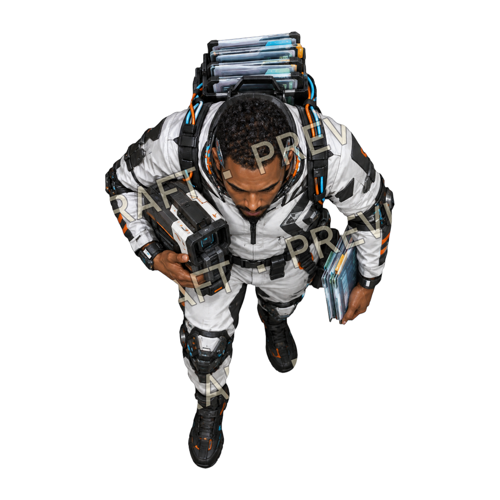 Cyberpunk Corporate Office Staff product preview 5