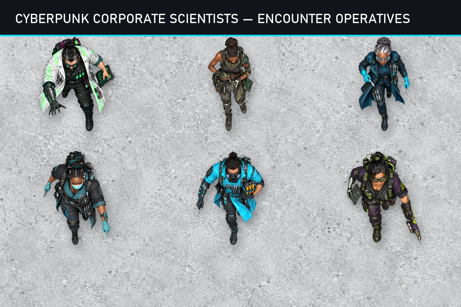 Aperçu du produit Scientifiques d’entreprise cyberpunk 1